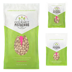 Gourmet Natural California Pistachio Nuts Kosher vegan gluten-free non-gmo Colossal Himalayan Pink salt ARO Pistachios