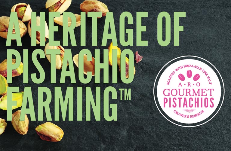 ARO Pistachio Gourmet Pistachios Handcrafted with Himalayan Pink Salt